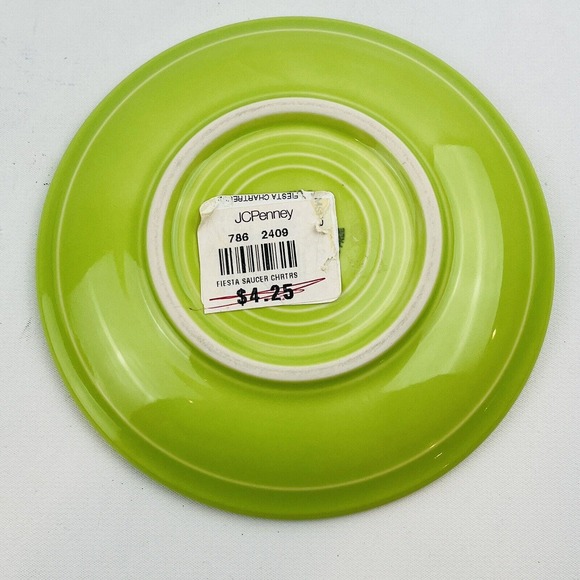 Fiesta Chartreuse Saucer 5.75" Yellow Homer Laughlin Fiestaware HLC - Picture 3 of 4